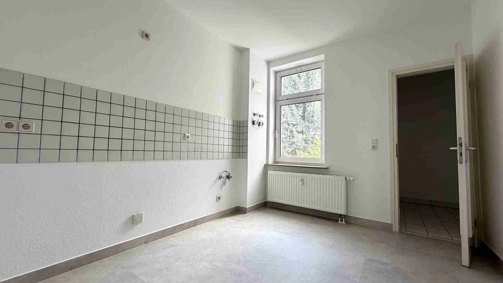 Charmante 3-Zimmer-Wohnung mit Gartenmitbenutzung in Gablenz