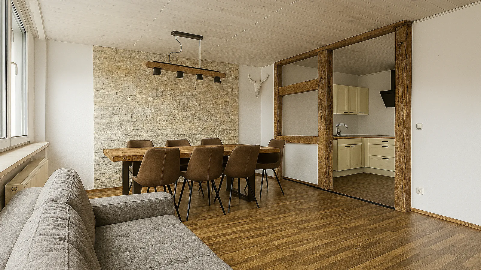 Bezugsfreies Reihenmittelhaus mit Kamin in idyllischer Lage