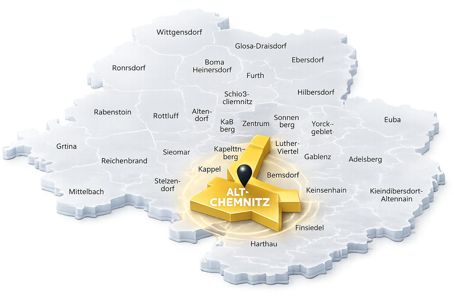 Karte Chemnitz Altchemnitz