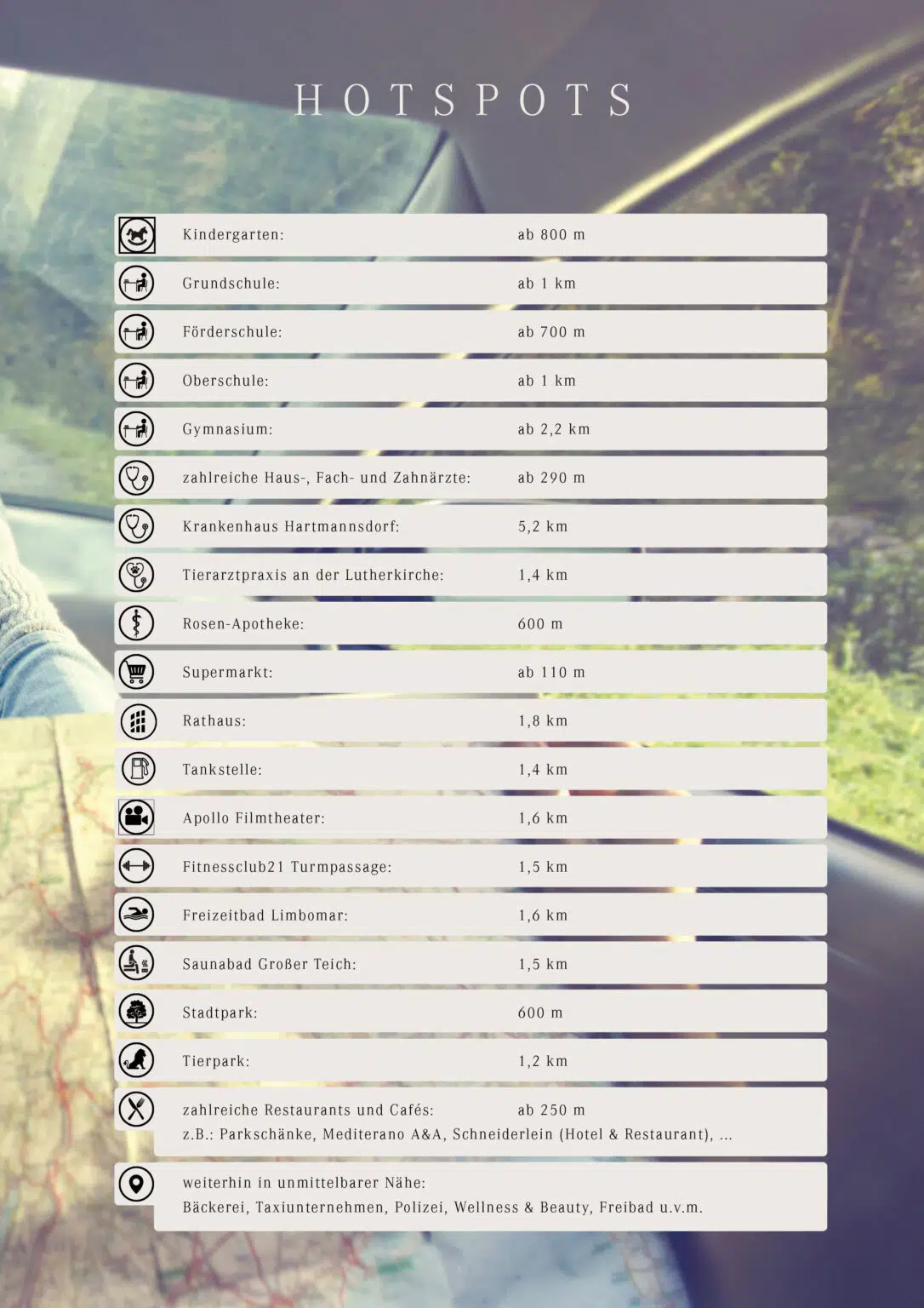 Umgebung und Infrastruktur Casa Nobila