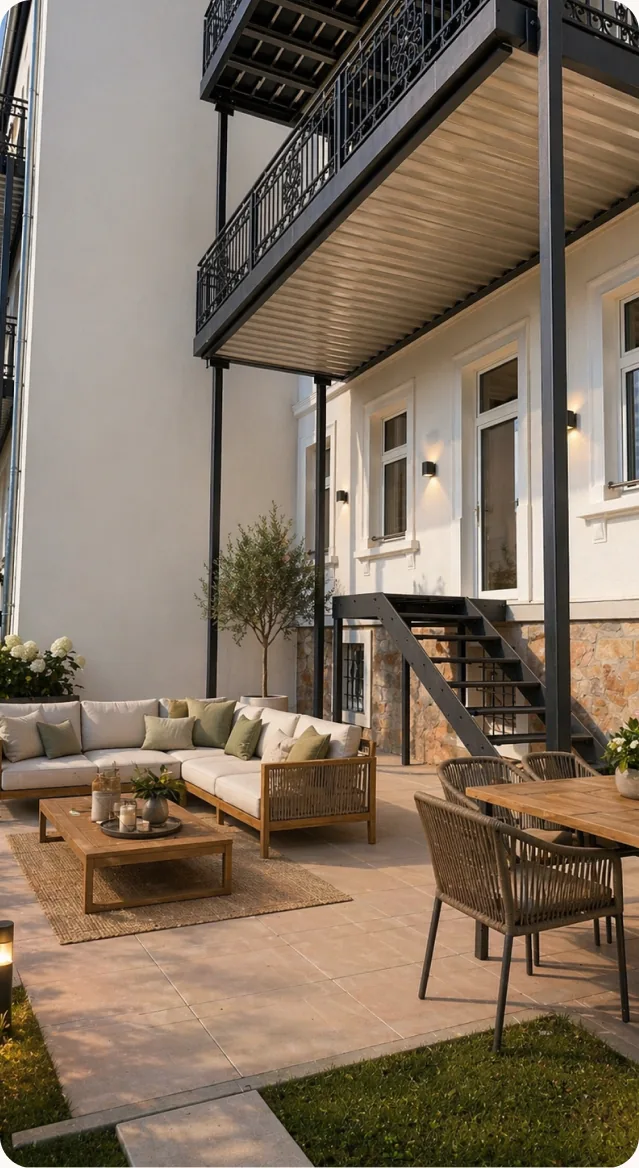 Terrasse mit Loungebereich