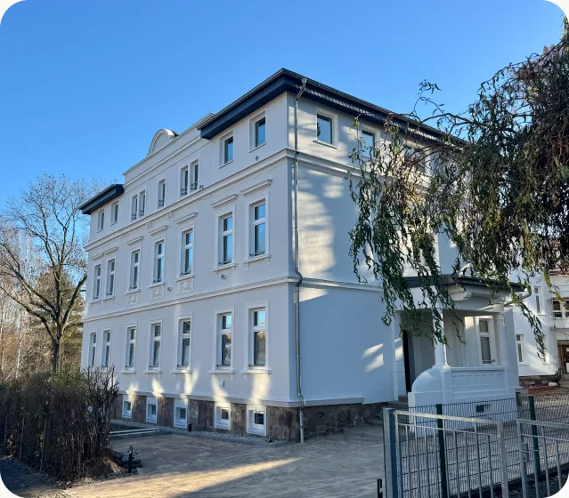 Hofansicht der sanierten Fassade